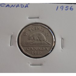 Canadá - 5 Cents - 1956