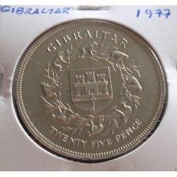 Gibraltar - 25 Pence - 1977