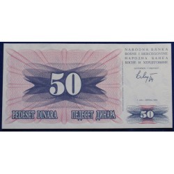 Bósnia - 50 Dinara - 1992 -...