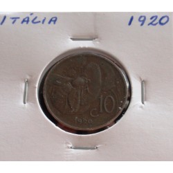 Itália - 10 Centesimi - 1920