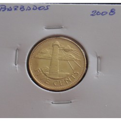 Barbados - 5 Cents - 2008