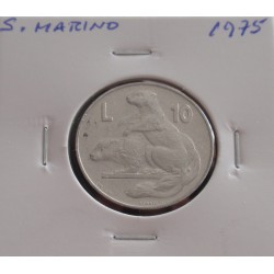 S. Marino - 10 Lire - 1975