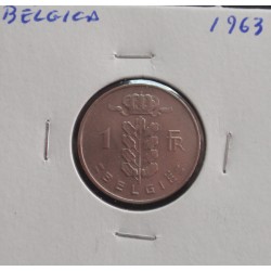 Bélgica ( Belgie ) - 1 Franc - 1963