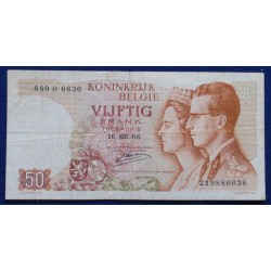 Bélgica - 50 Francs - 1966