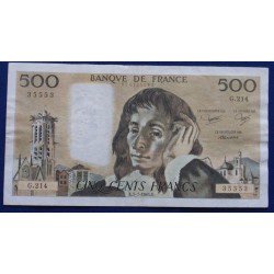 França - 500 Francs - 1984