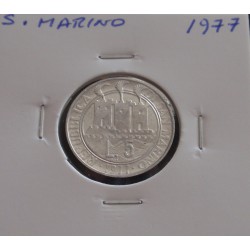 S. Marino - 5 Lire - 1977