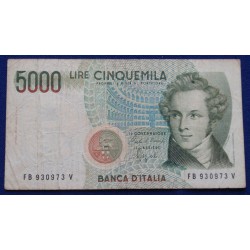 Itália - 5000 Lire - 1985