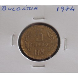 Bulgária - 5 Stotinki - 1974