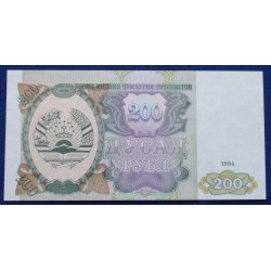Tajiquistão - 200 Rubles -...