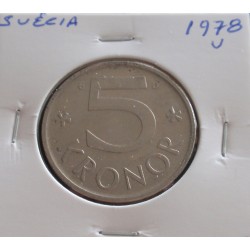 Suécia - 5 Kronor - 1978 U
