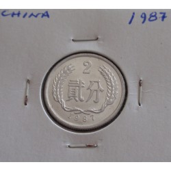 China - 2 Fen - 1987