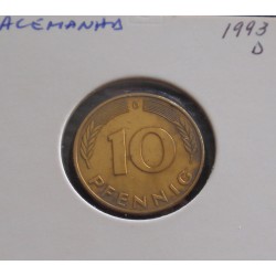 Alemanha - 10 Pfennig - 1993 D