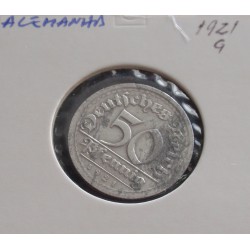 Alemanha - 50 Pfennig - 1921 G