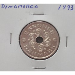 Dinamarca - 2 Krone - 1993 - Unc