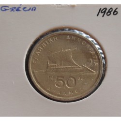 Grécia - 50 Drachmes - 1986
