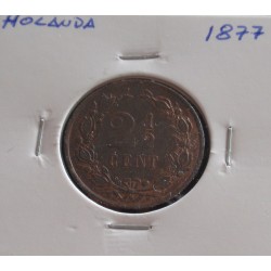 Holanda - 2 1/2 Cents - 1877