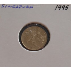 Singapura - 5 Cents - 1995