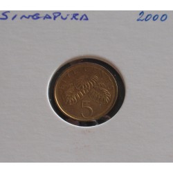 Singapura - 5 Cents - 2000