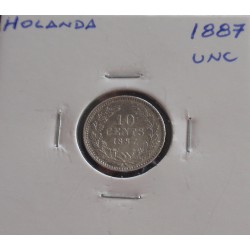 Holanda - 10 Cents - 1887 -...