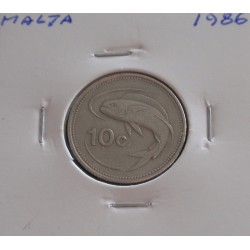 Malta - 10 Cents - 1986
