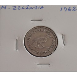 N. Zelândia - 6 Pence - 1962