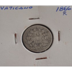 Vaticano - 10 Soldi - 1866...