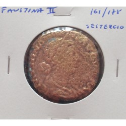 Faustina II - Sestercio  - 161 / 175 D. C.