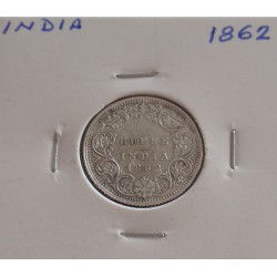 India - 1/4 Rupee - 1862 -...
