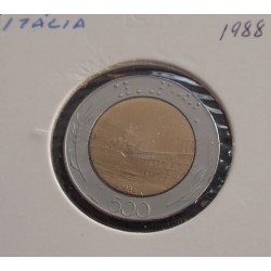 Itália - 500 Lire - 1988