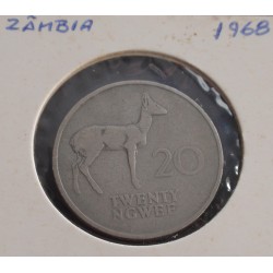 Zâmbia - 20 Ngwee - 1968