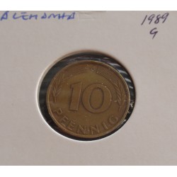 Alemanha - 10 Pfennig - 1989 G