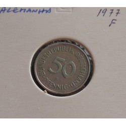Alemanha - 50 Pfennig - 1977 F