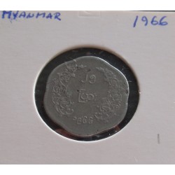 Myanmar - 25 Pyas - 1966