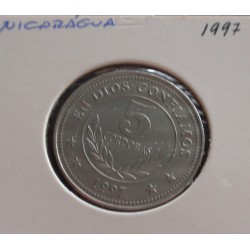 Nicarágua - 5 Cordobas - 1997