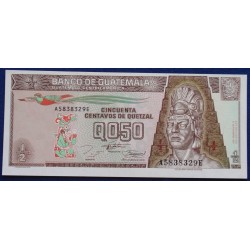 Guatemala - 50 Centavos -...
