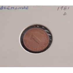 Alemanha - 1 Pfennig - 1981 D