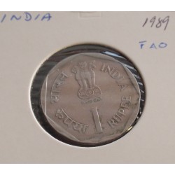 India - 1 Rupee - 1989 - FAO