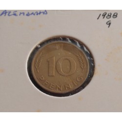 Alemanha - 10 Pfennig - 1988 G