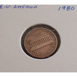 E. U. América - 1 Cent - 1980