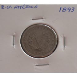 E. U. América - 5 Cents - 1893