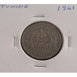 Tunísia - 1 Franc - 1941