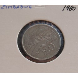Zimbabwe - 20 Cents - 1980