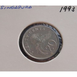 Singapura - 20 Cents - 1993