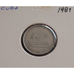 Cuba - 5 Centavos - 1981 -...