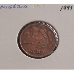 Nigéria - 25 Kobo - 1991