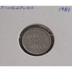 Singapura - 10 Cents - 1983