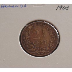 Holanda - 2 1/2 Cents - 1903