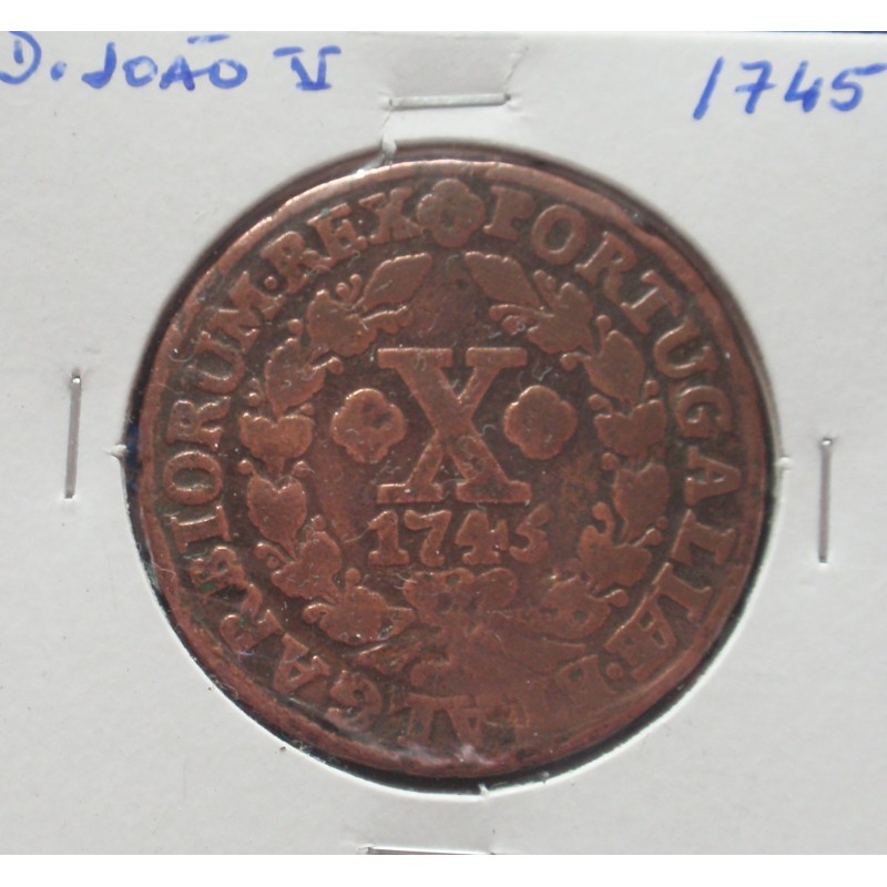 D. João V - X Réis - 1745 - A. G. 35.11