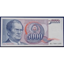 Jugoslávia - 5000 Dinara -...