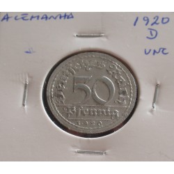 Alemanha - 50 Pfennig -...